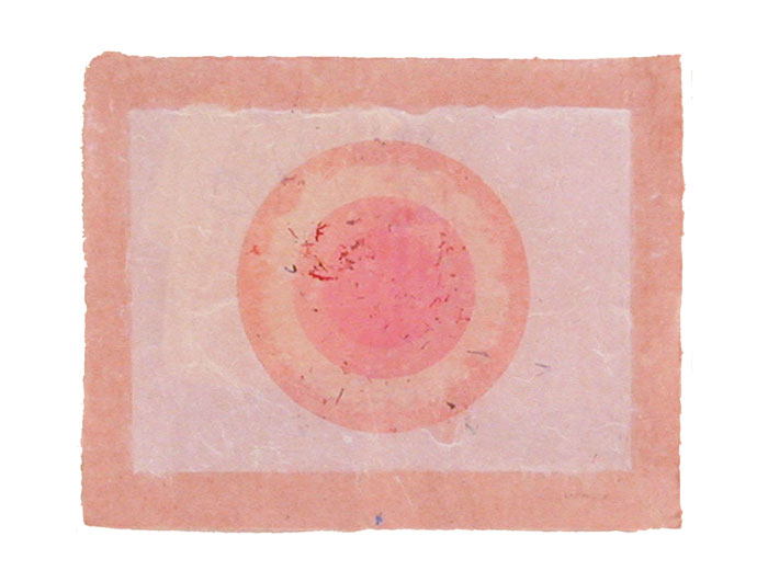 A classic: Kenneth Noland's "PT-Circle-1-11-46," 1978, at Meredith Long & Company. 