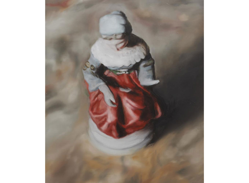 Michaël Borremans' "The Glaze," 2007. Private Collection Switzerland. Courtesy Zeno X Gallery, Antwerp. © Photographer Peter Cox.