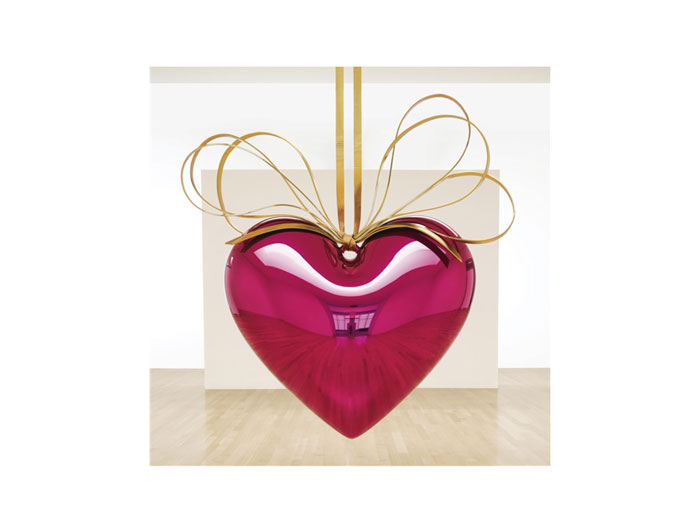 Jeff Koons' $23.6 million "Hanging Heart (Magenta/Gold)," 1994, burst records at Sotheby's November 14, 2007.  