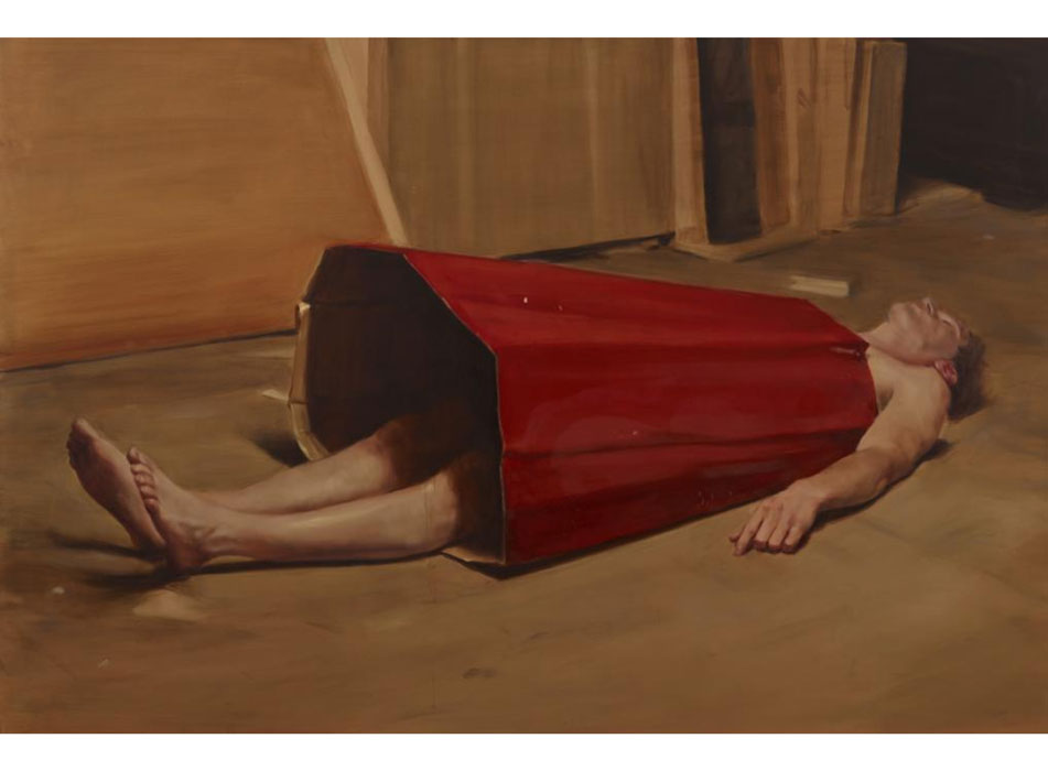 Michaël Borremans' "The Devil’s Dress," 2011. Dallas Museum of Art, DMA/amfAR Benefit Auction Fund.
