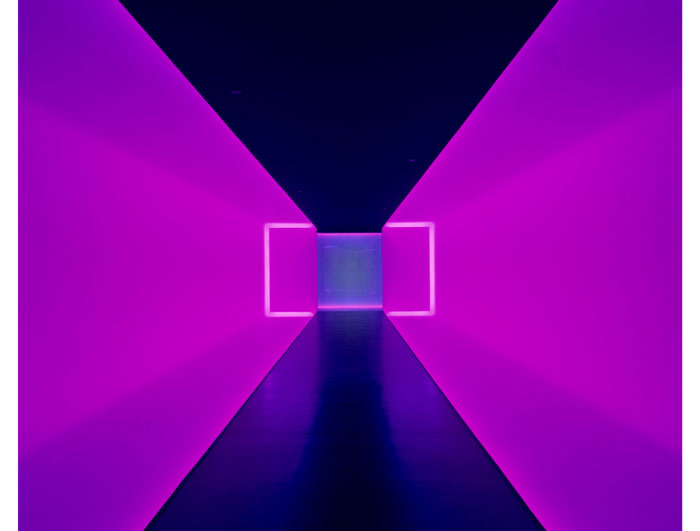 James Turrell's "The Light Inside," 1999, a site-specific tunnel of love permanently installed at the MFAH. © James Turrell.