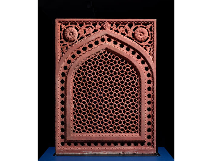 An Indian jali (screen) formed from sandstone, 1605 – 27. Collection MFAH. 