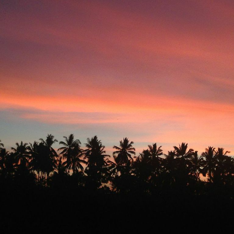 Sunset view from hotel room.