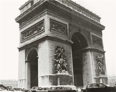 Andy Warhol "Arc de Triomphe" gelatin silver print. 1980.