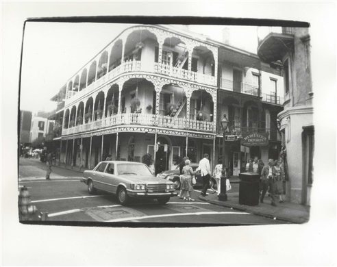 Andy Warhol "New Orleans" gelatin silver print. 1972.