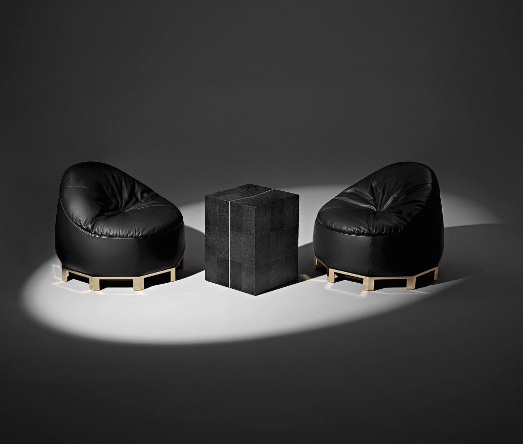 Alexander Wang leather and bronze beanbag chair, $8,800,