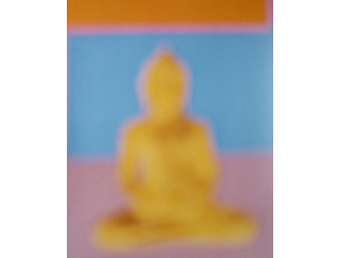 Bill Armstrong's "Buddha 704," not dated, at Houston Center for Photography, emanates energy. 
