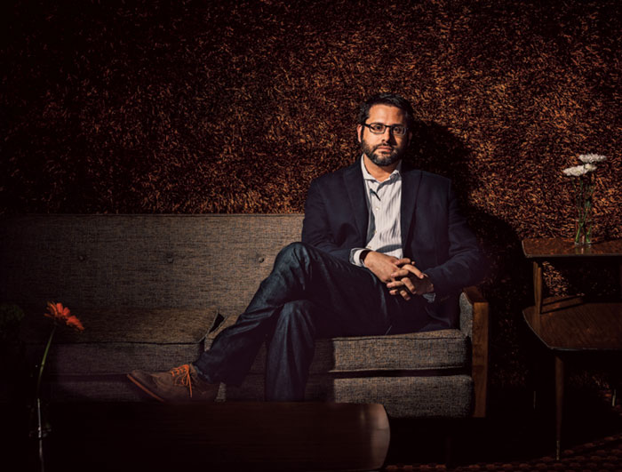 Ian Rosenberg in the lounge