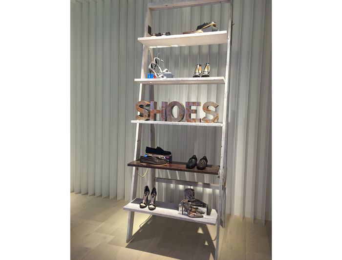 Shoes on display at the opening