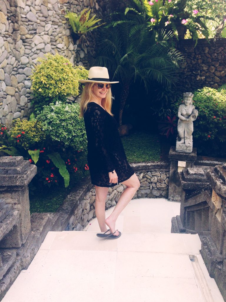 En route to the pool at the Viceroy Bali Hotel.