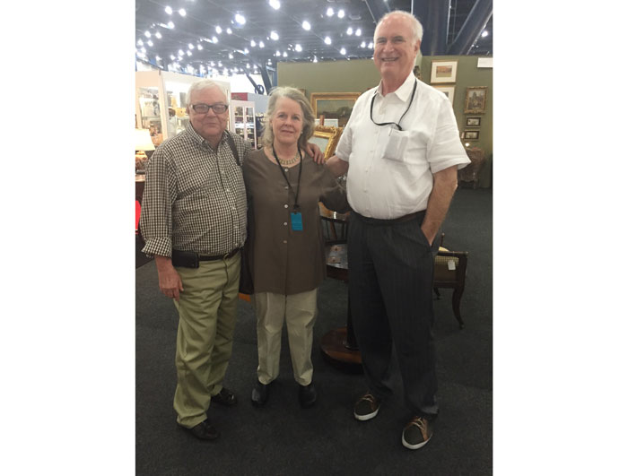 Designer Ed Harris, Josie & Fred Nevill; the Nevills own Antiques of River Oaks. 