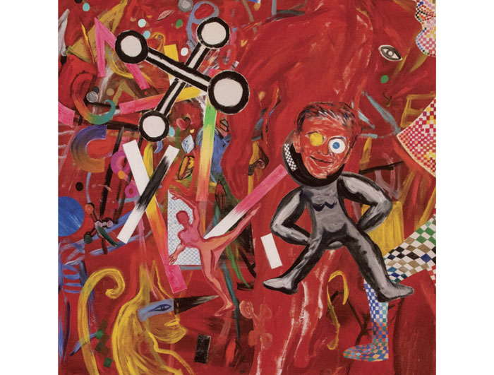Harris' "OK with Jack and the Jacks" (detail), 1990, is one of the works on view at the KCAM. 