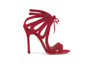 Red suede Ada heel