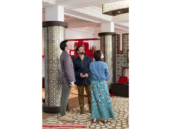 Matt Johns with designer, Garrett Hunter and Saint Cloud Creative Director Cecilia Marques