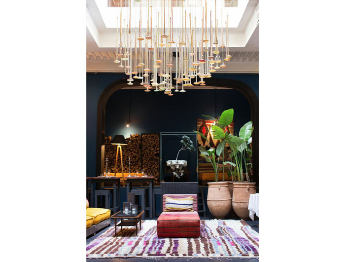 The main dining room and bar in El Fenn