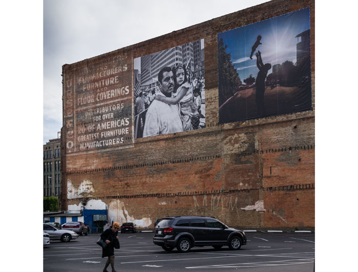 This turn-of-the-century building at 601 Elm pairs Richard Andrew Sharum's "Father and Daughter" and "Father and Son" — worlds apart, yet both displaying family values, and each photographed in downtown Dallas during the past decade (through May 31).   