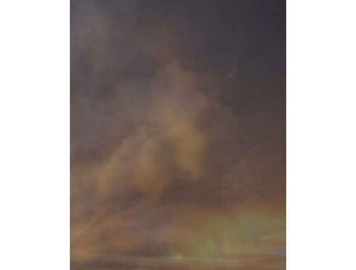 Amy Elkins' "Nineteen Years out of a Life Sentence (Sky)," is based upon a prisoner's glimpse of sky above a grated cell. 