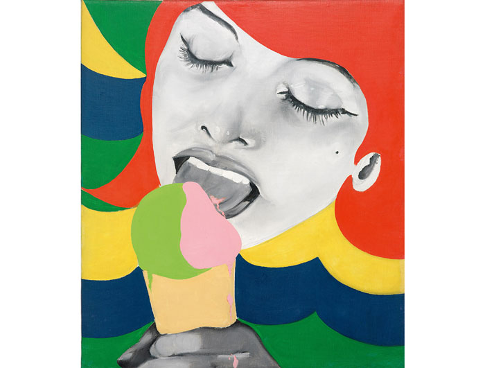 Evelyne Axell’s “Ice Cream," 1964, is one of the rediscoveries of “International Pop.”
Collection Serge Goisse, Belgium. © 2014 Artists Rights Society (ARS), New York / ADAGP, Paris.