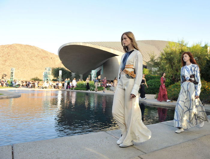 Louis Vuitton Cruise 2016 collection at the Bob Hope estate in Palm Springs