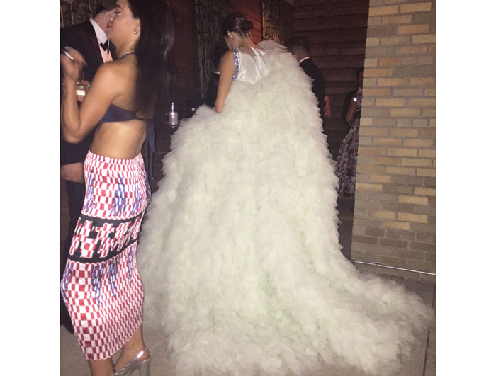 I spy a Giambattista Valli couture gown.