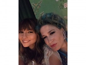 Nasiba Adilova with her table buddy Julie Macklowe