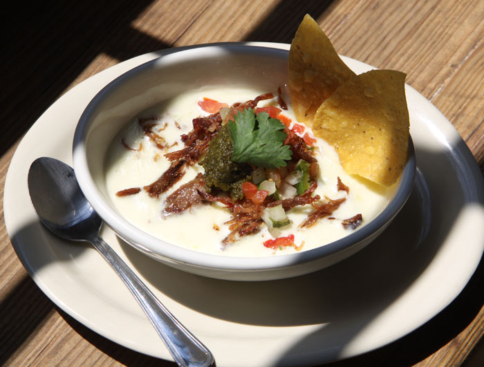 Crispy pork queso