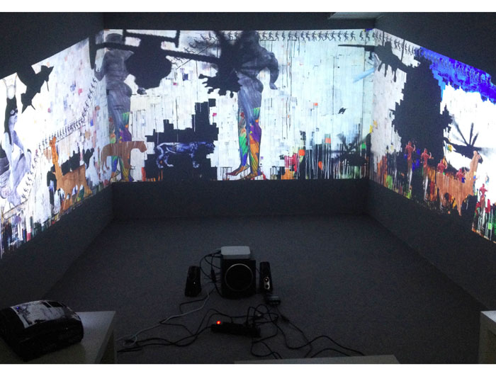 Zattere: "In the Eye of the Thunderstorm: Effervescent Practices from the Arab World & South Asia," with video projection by Deborah Colton Gallery-represented artist, Khaled Hafez, featured in FotoFest 2013. Touching important topics in an uplifting way.