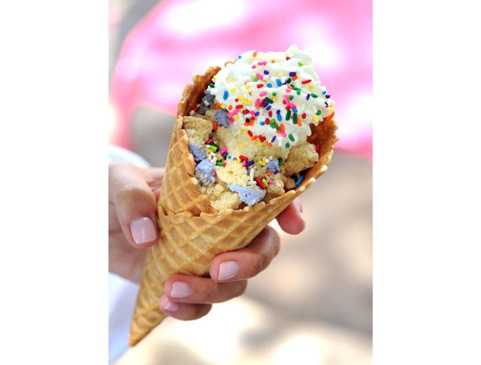 Funfetti frozen custard sundae at Petite Sweets 