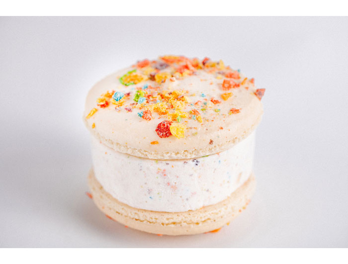 RICCA's Fruity Pebble Gelato Sandwich. 