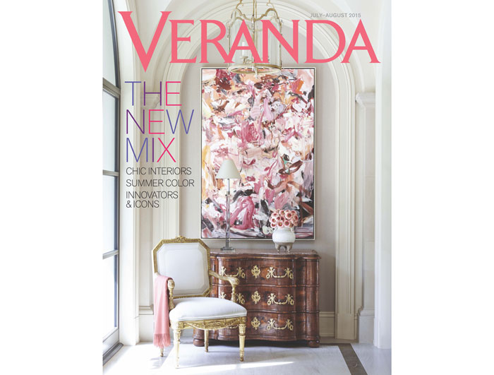 The July-August Veranda cover with the Houston house designed by J. Randall Powers.