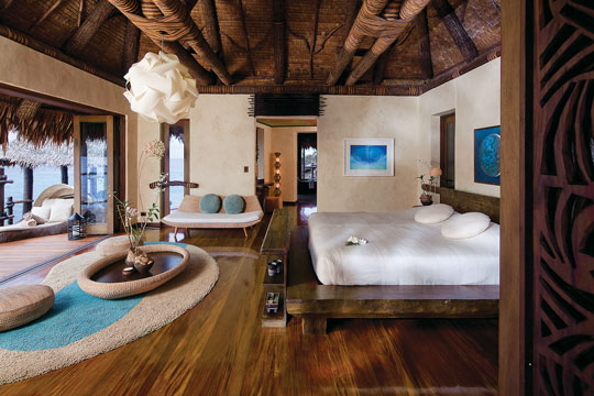 Overwater Villa master bedroom