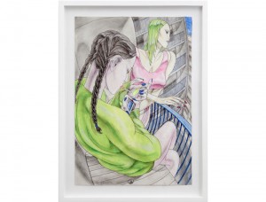 David Rappeneau’s “Untitled,” 2014, was another highlight at Queer Thoughts, NADA, demonstrating moody millennial romanticism. ‬