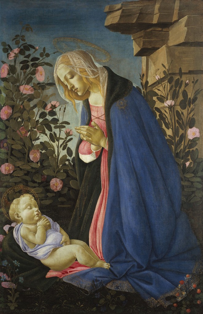 Sandro Botticelli's "The Virgin Adoring the Sleeping Christ Child," circa 1490