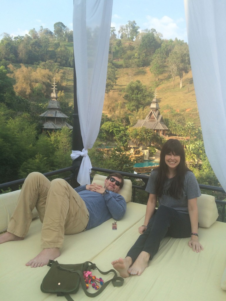 Will and Katie in Thailand's Chiang Mai mountains.
