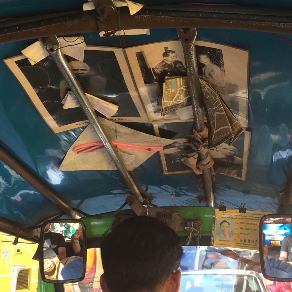 "To survive tuk-tuk rides in Bangkok is to look fear in the eyes and rise above," Katie says.