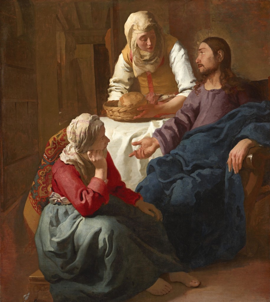Johannes Vermeer's "Christ in the House of Martha and Mary," circa 1654-1656