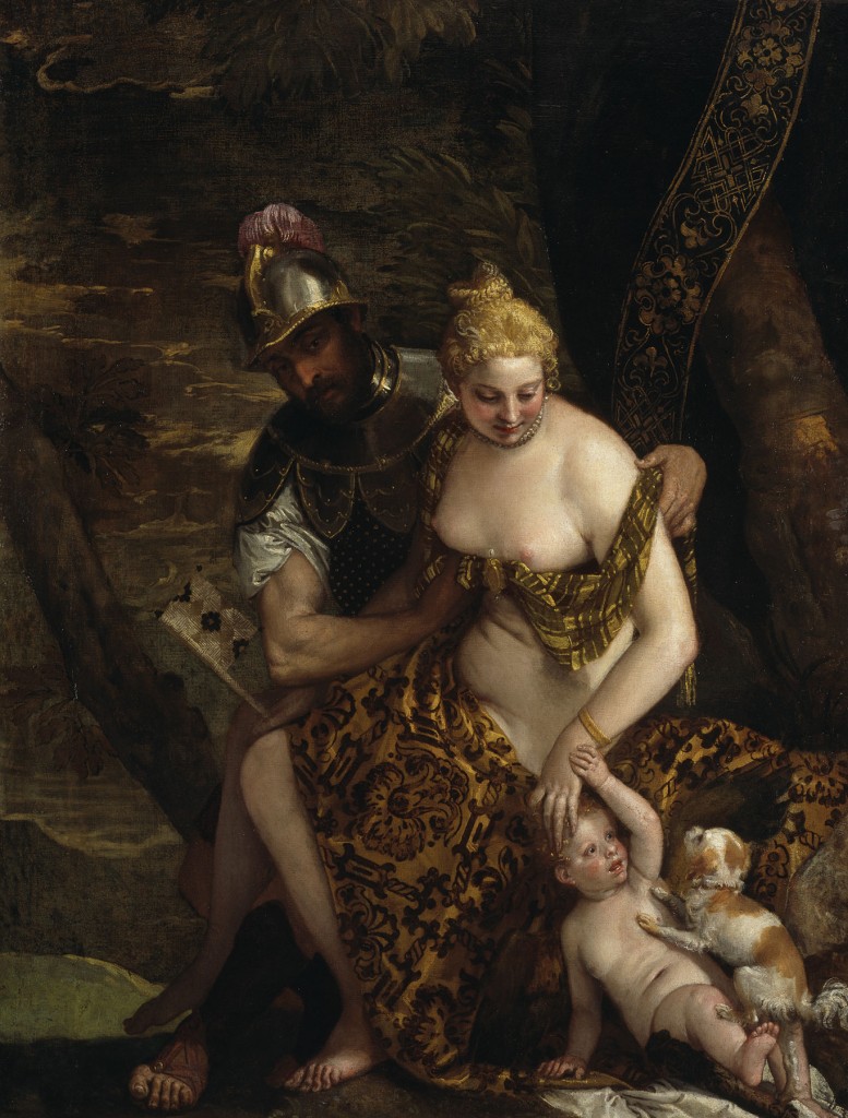 Paolo Veronese's "Venus, Cupid, and Mars," circa 1580