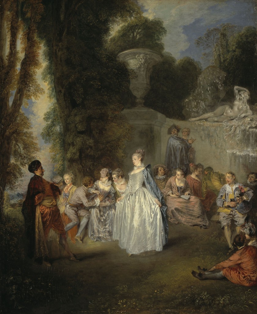 Jean-Antoine Watteau's "Fêtes Vénitiennes," circa 1718-1719