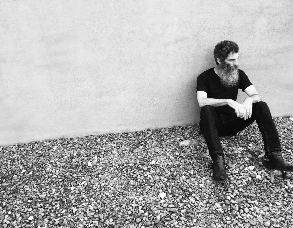 My friend Chad relaxes after working a long day in the sun. 