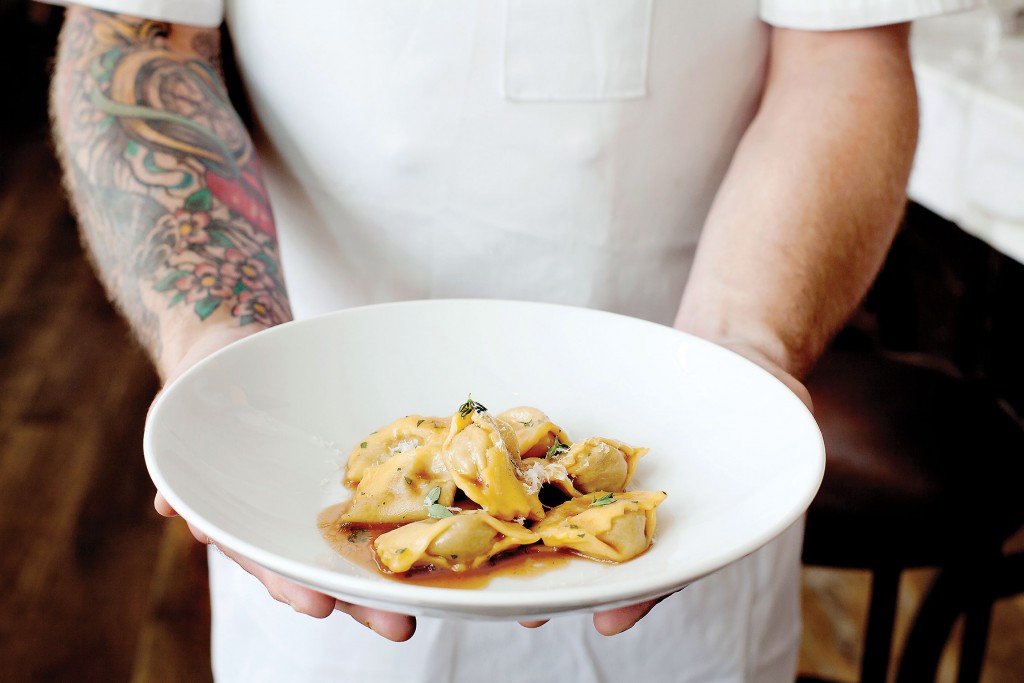 Beef short rib agnolotti, another favorite in Atlanta. (Photo by Andrew Thomas Lee)
