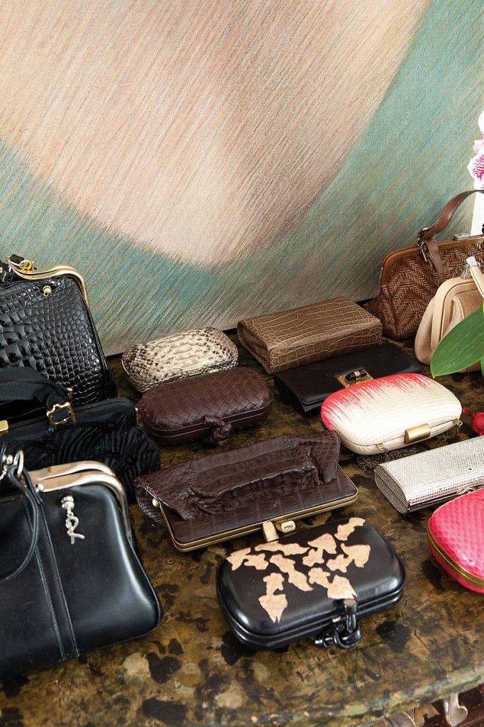 Clutch and purse collection from Bottega Veneta and others.