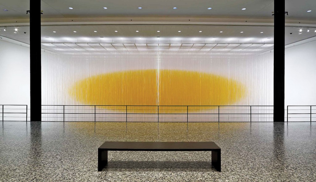 Jesús Rafael Soto’s extraordinary "Houston Penetrable," 2004-2014, was a highlight of the Texas museum world when it was exhibited at the Museum of Fine Arts, Houston, in the summer of 2014. Sicardi | Ayers | Bacino was the first gallery to show the Venezuelan maestro Soto in Texas as well as the first dealer to exhibit his work in the South. (Photo Thomas R. DuBrock © Estate of Jesús Rafael Soto. Photo © MFAH.)