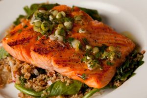 Grilled salmon