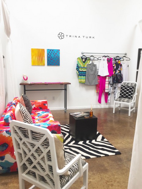 Trina Turk lounge inside Front Door Fashion