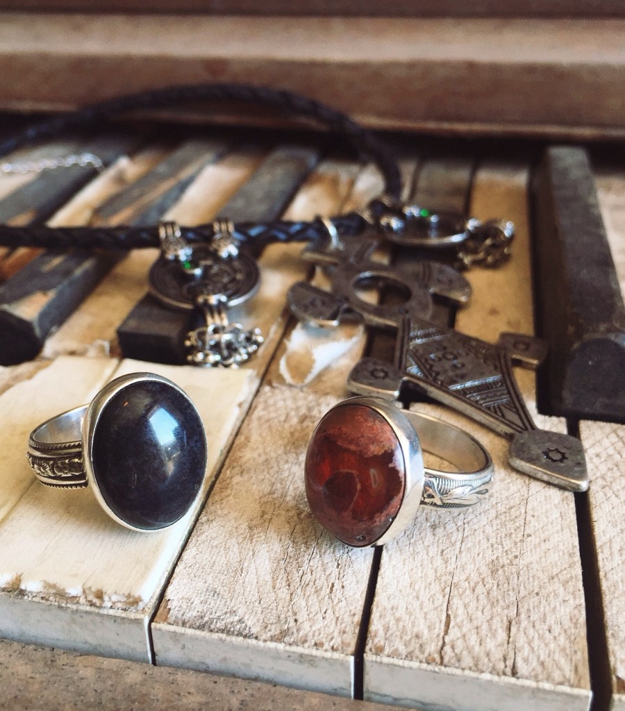 Rings from my favorite find, the Moonlight Gem Store