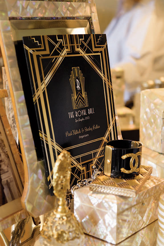 On Parker’s vanity, a program from the Royal Ball, held in Los Angeles in April. It was her first competition; she won 10 blue ribbons.