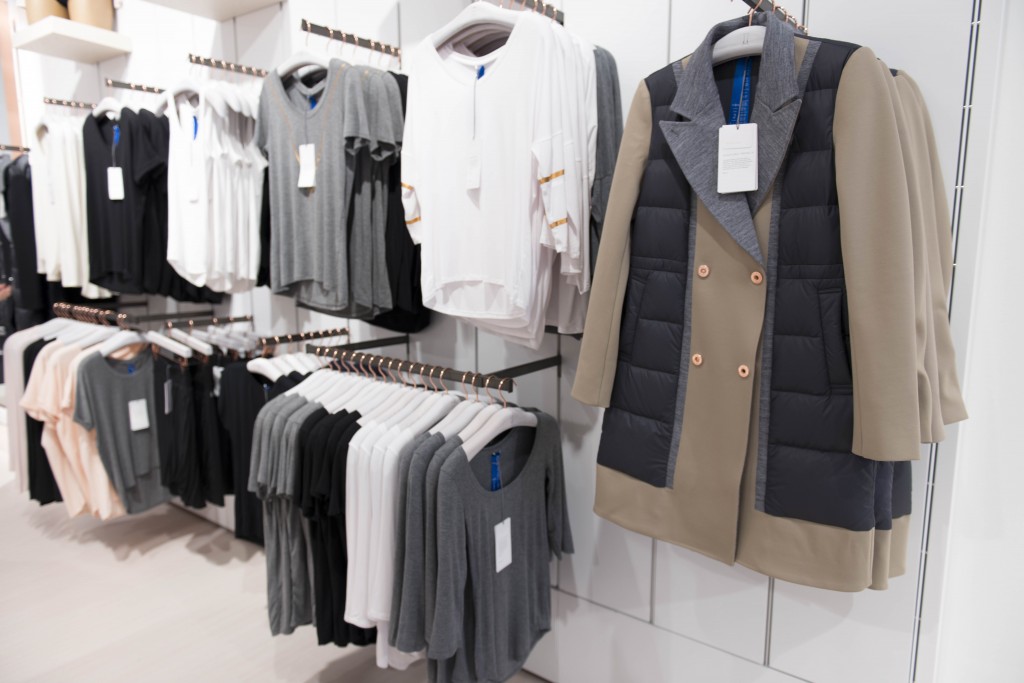 Kit and Ace men's merchandise. 