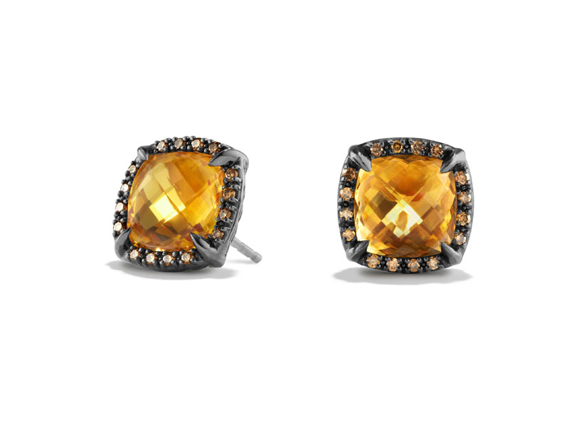 David Yurman's Chatelaine stud earrings with diamonds