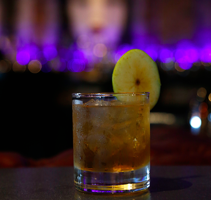 Shiso Apple Whiskey cocktail 