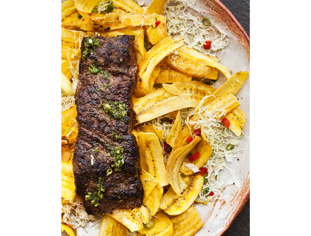 Churrascos' signature steak can be ordered in four different sizes. 